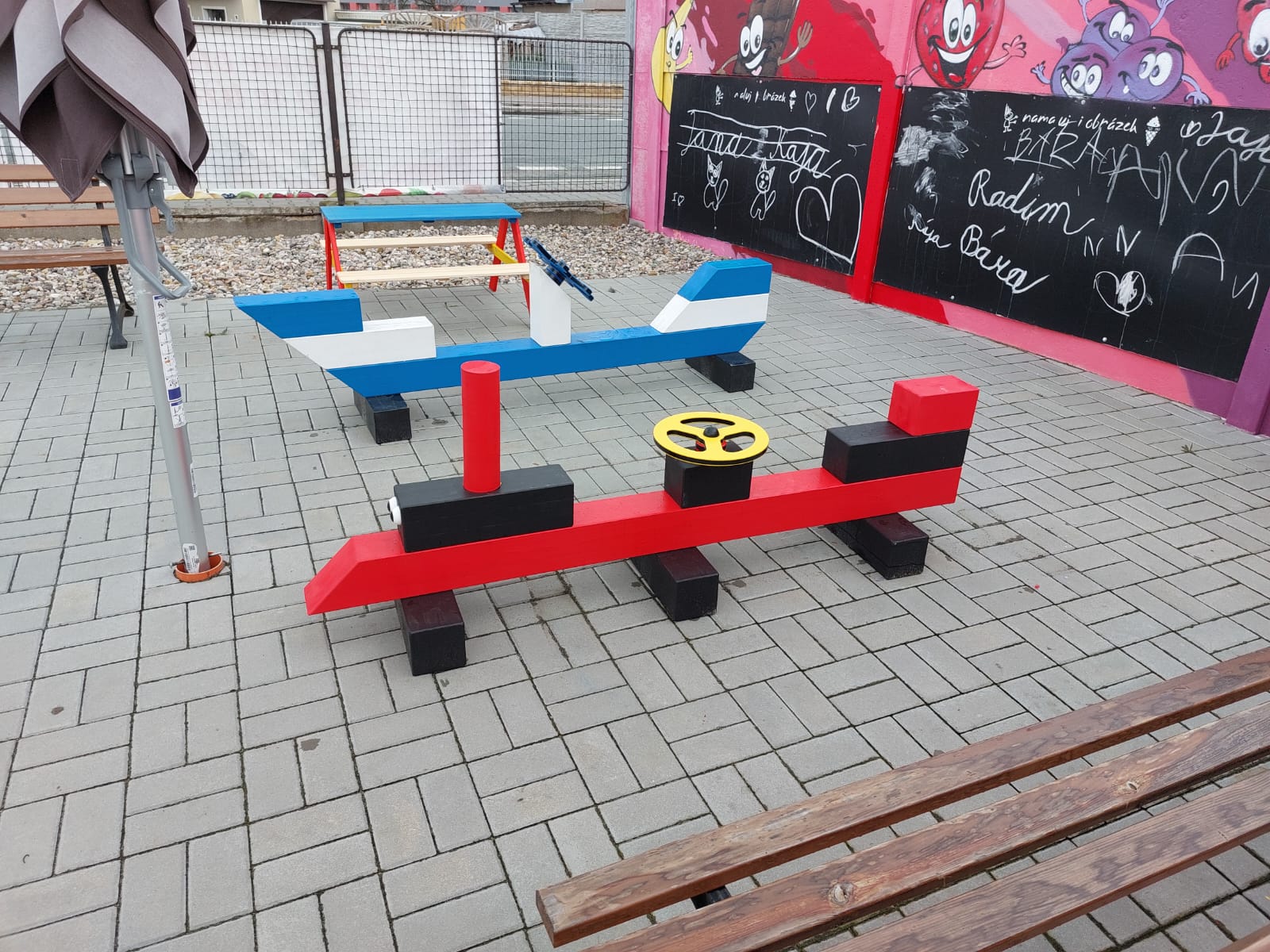 Zahrádka s prolejzačkami